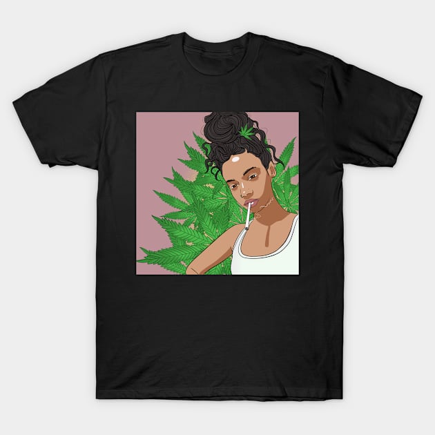 Stoner girl T-Shirt by munchi